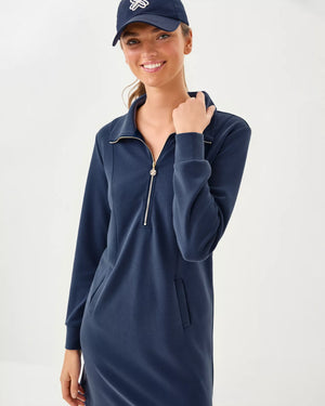 ELENI UPF 50+ DRESS LOW TIDE NAVY