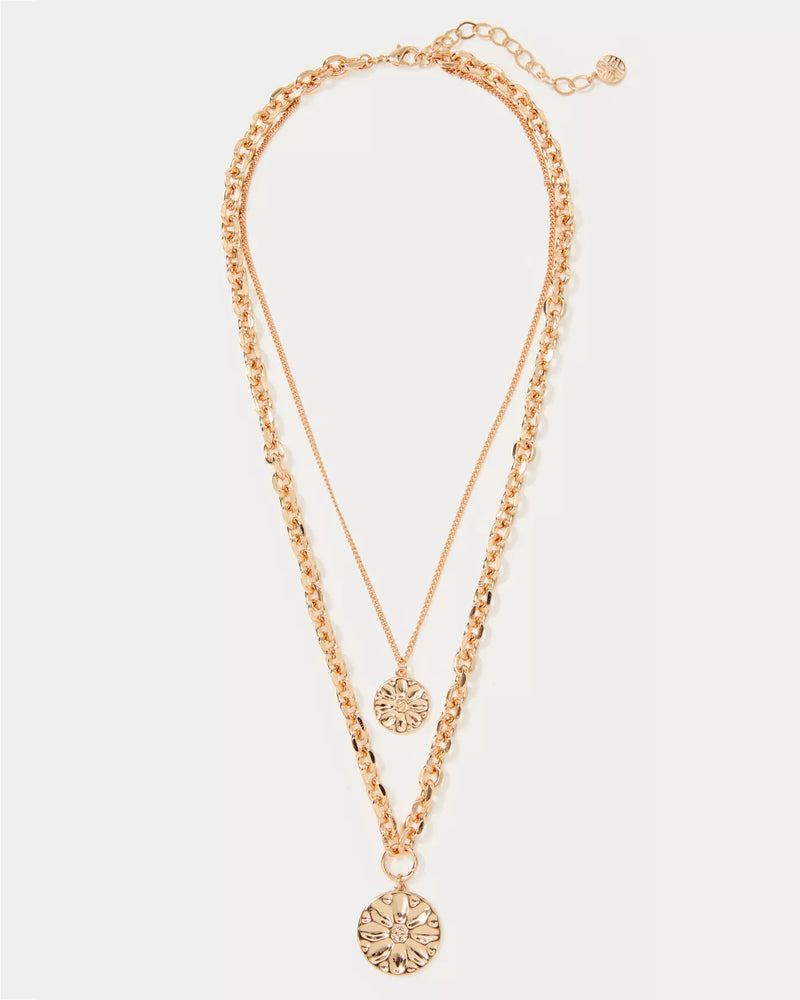 SWAYIN IN THE BREEZE NECKLACE GOLD METALLIC