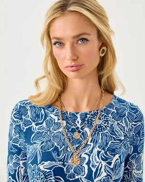 SWAYIN IN THE BREEZE NECKLACE GOLD METALLIC
