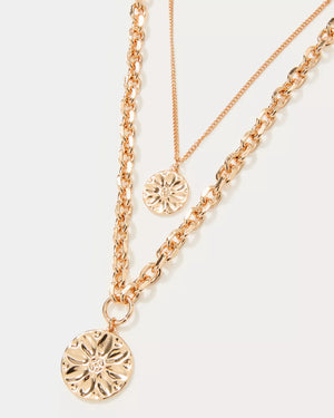 SWAYIN IN THE BREEZE NECKLACE GOLD METALLIC
