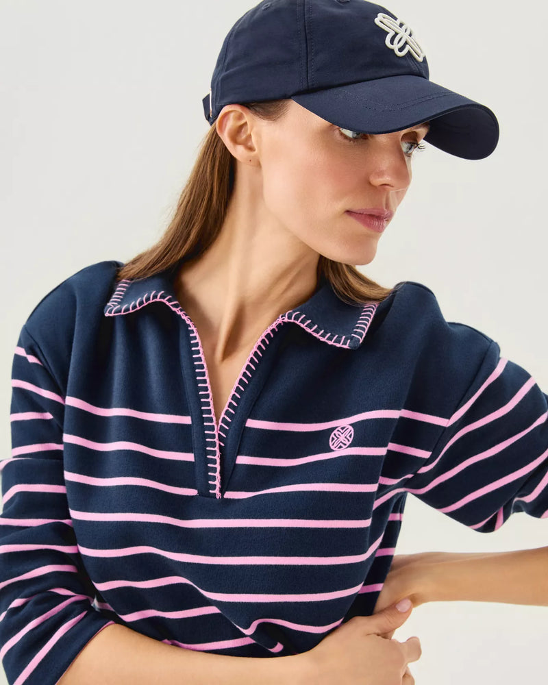 CORVAYA DRESS LOW TIDE NAVY LEGACY STRIPE