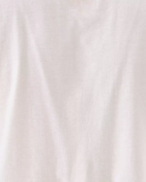 CLAIRMONT CROCHET TRIMMED TOP RESORT WHITE
