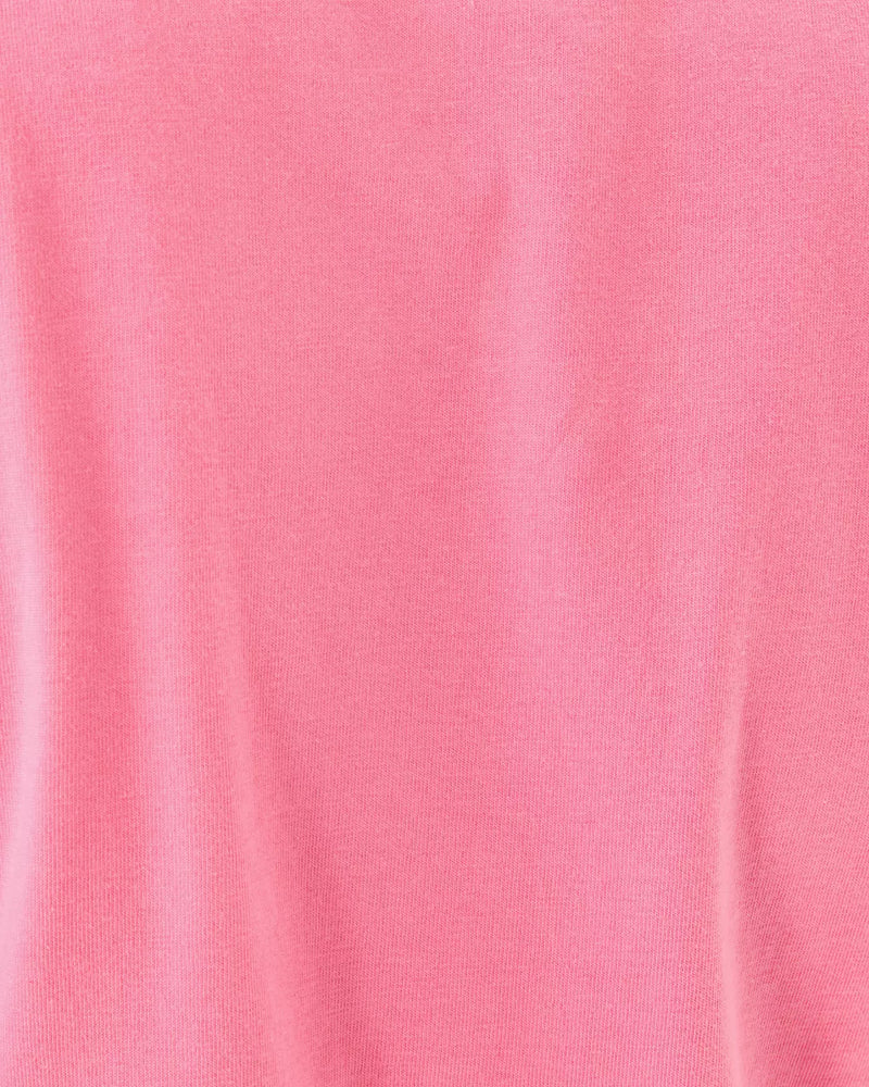 CLAIRMONT CROCHET TRIMMED TOP ROUSSEAU PINK
