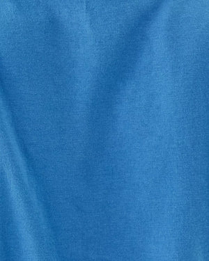 CLAIRMONT CROCHET TRIMMED TOP SUNWASHED BLUE