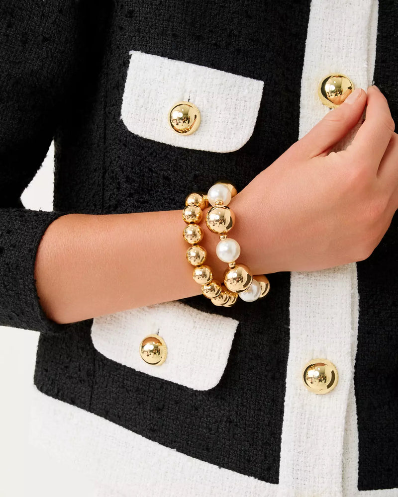 MOONLIGHT MAGIC STRETCH BRACELET GOLD METALLIC