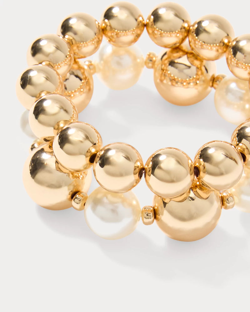 MOONLIGHT MAGIC STRETCH BRACELET GOLD METALLIC