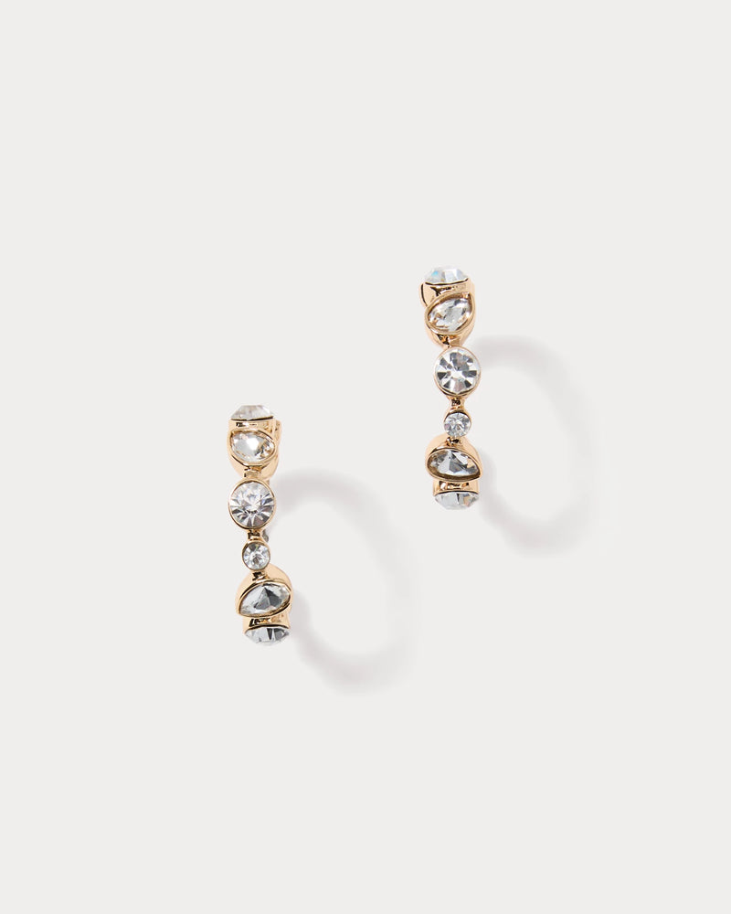 SHINE YOUR BRIGHT HOOP EARRINGS CLEAR