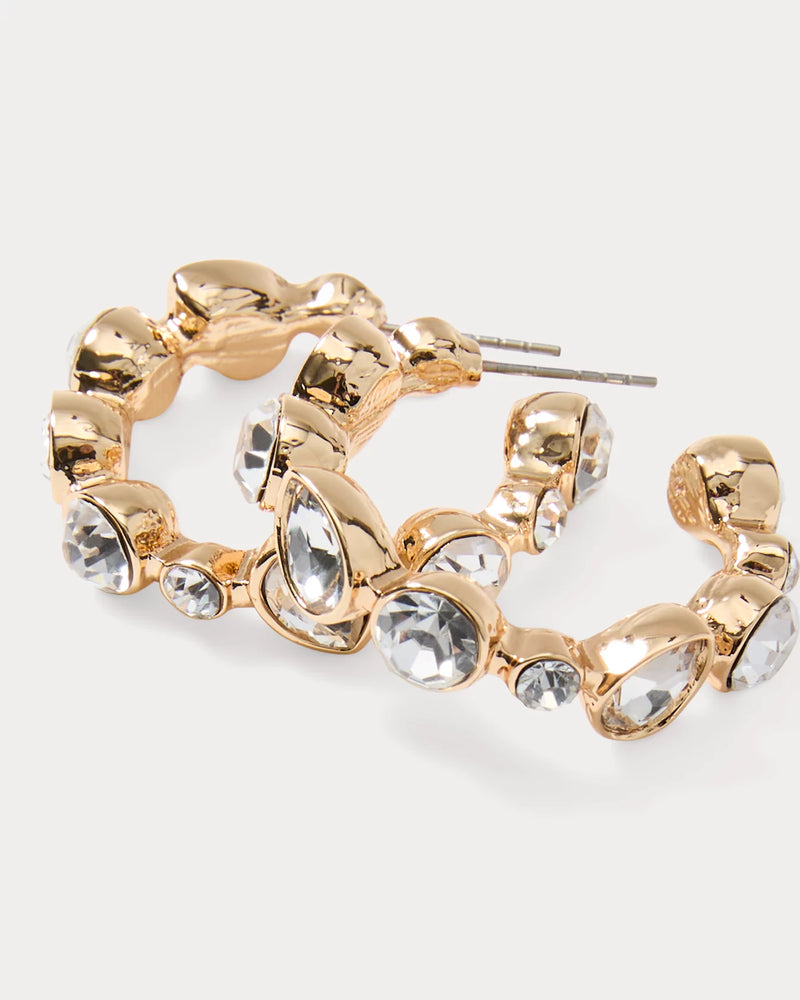 SHINE YOUR BRIGHT HOOP EARRINGS CLEAR