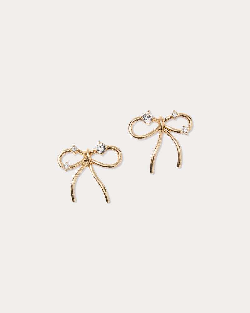 TIS THE SEASON EARRINGS GOLD METALLIC