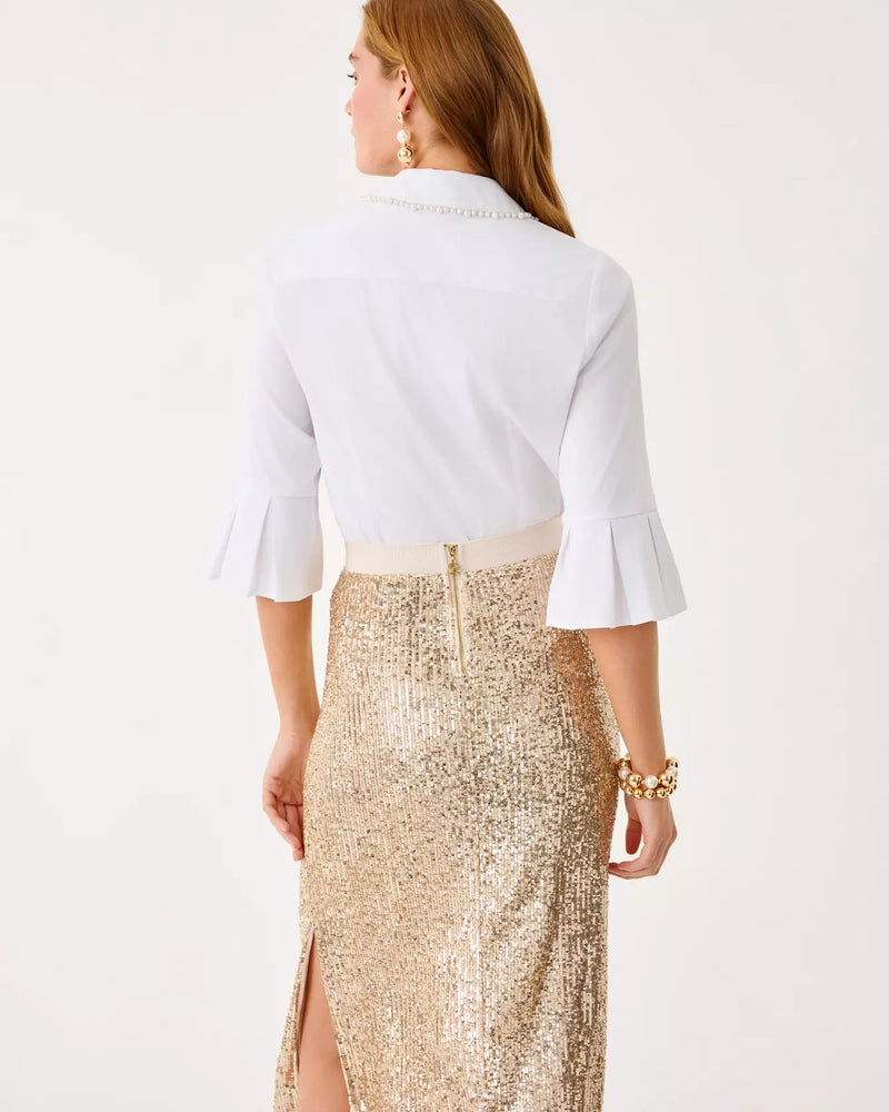 THE PEARL LILLY SHIRT RESORT WHITE