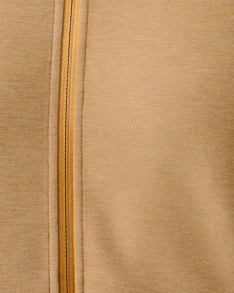 BASQUE FULL ZIP JACKET UPF 50+ HEATHERED ICED LATTE