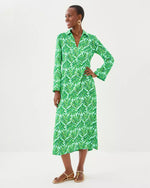 SIMONA DRESS KITTS GREEN SHADY BABE