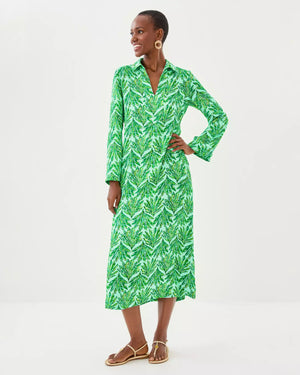 SIMONA DRESS KITTS GREEN SHADY BABE