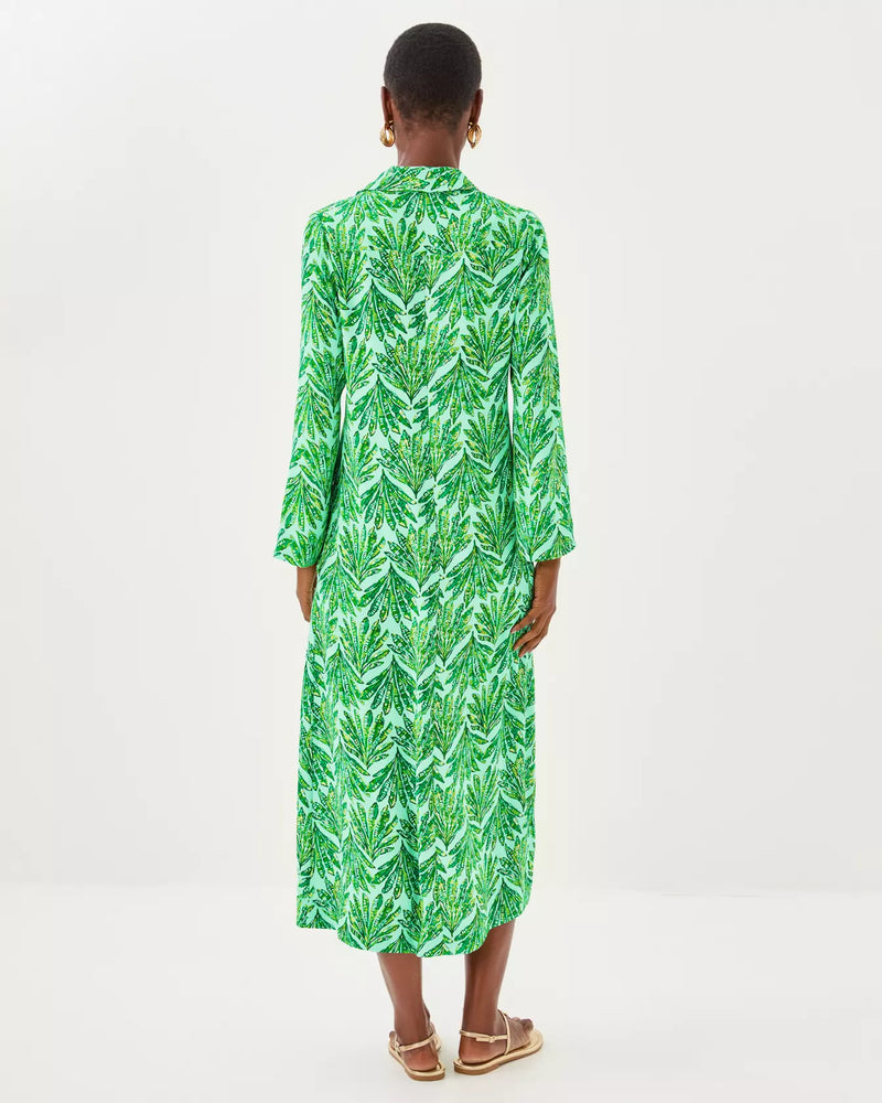 SIMONA DRESS KITTS GREEN SHADY BABE
