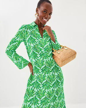 SIMONA DRESS KITTS GREEN SHADY BABE