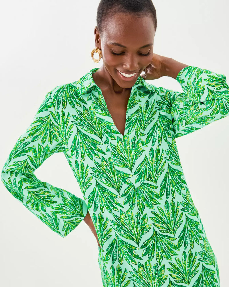 SIMONA DRESS KITTS GREEN SHADY BABE