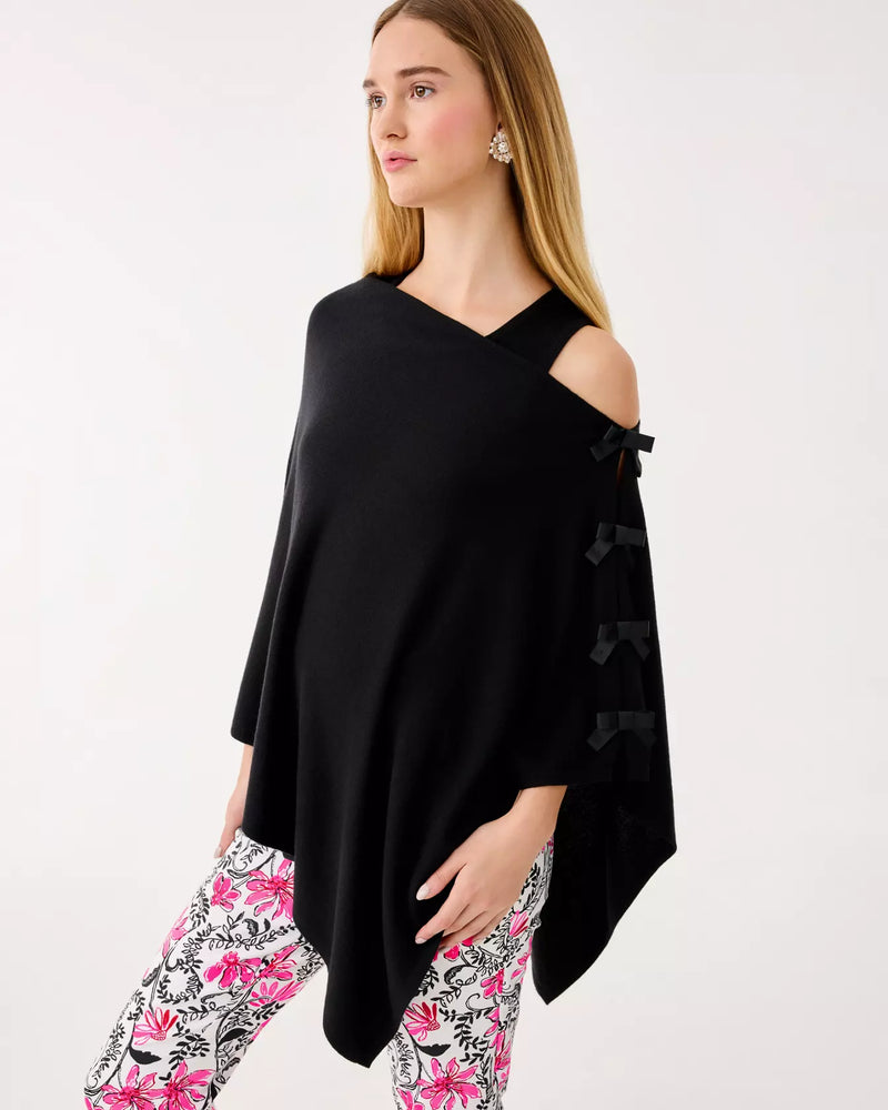 HARP WRAP W/ BOWS BLACK