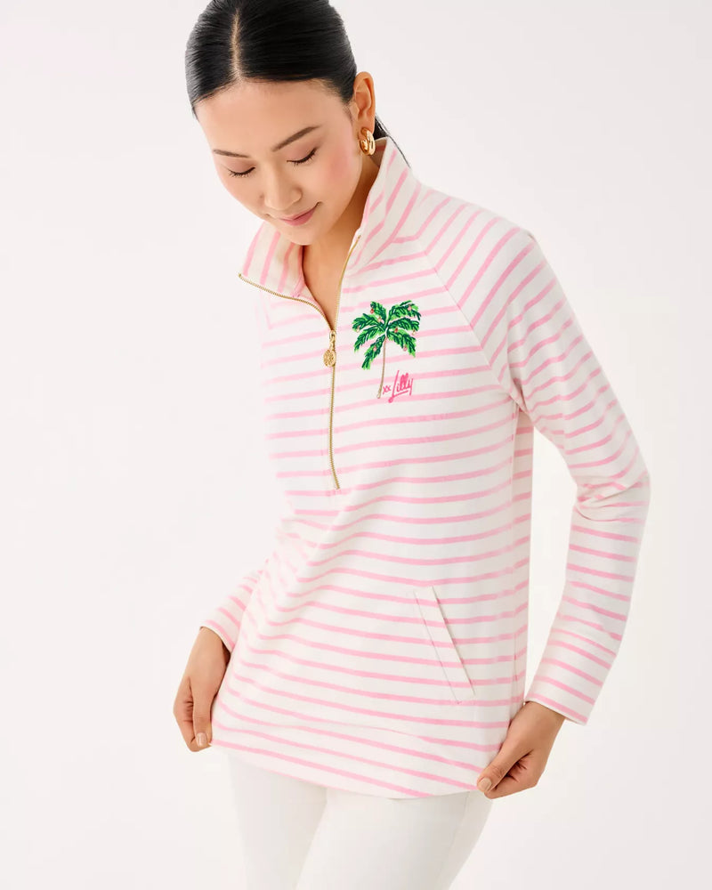 SKIPPER POPOVER MULTI HOLIDAY PALM EMBELLISHMENT