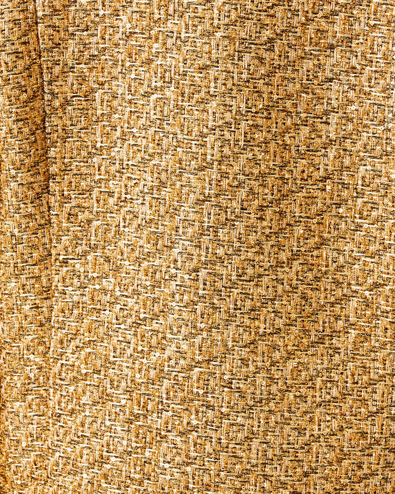 RITZY BOUCLE SHIFT GOLD METALLIC GOLDEN GLOW BOUCLE