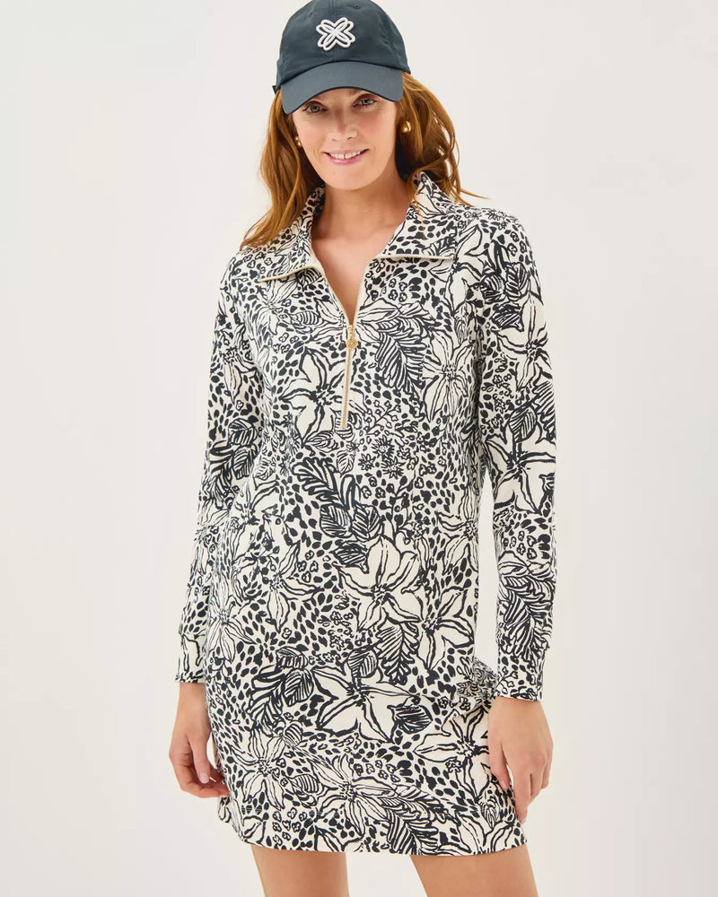ELENI UPF 50+ DRESS ONYX LOTS TO SPOT