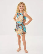 GIRLS LITTLE LILLY CLASSIC SHIFT BREEZY AQUA LILLYS ZOO