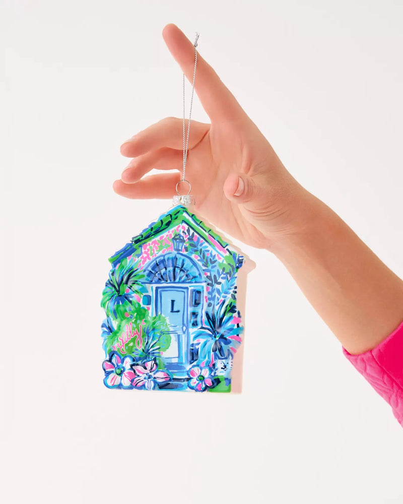 LILLYS HOUSE ORNAMENT MULTI LILLYS DOOR