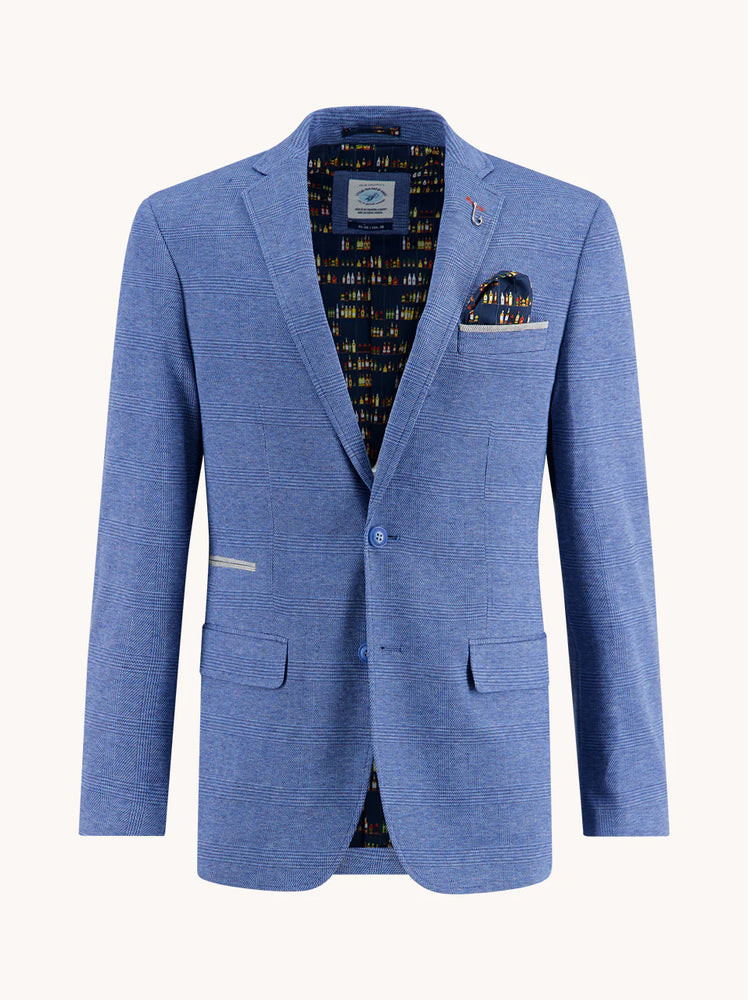 BLAZER PLAID JEANS BLUE