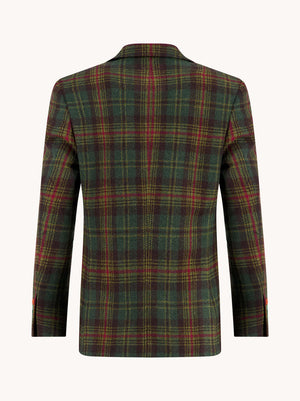 BLAZER TARTAN WOOL DARK GREEN