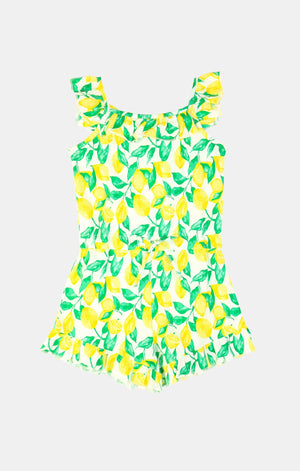 GIRLS REAGAN ROMPER LEMONS