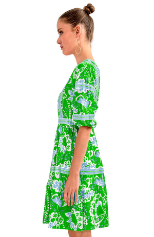 BORDER DRESS FLORA KELLY/PERI