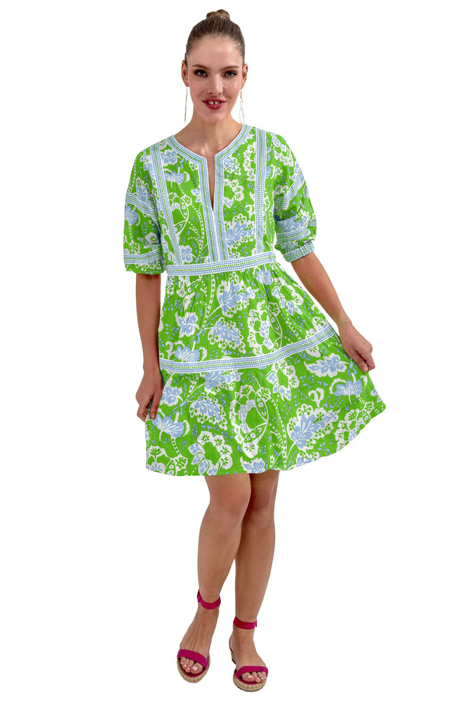 BORDER DRESS FLORA KELLY/PERI