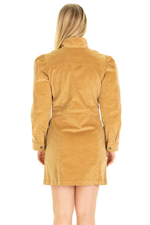 
            
                Load image into Gallery viewer, JOSEPHINE DRESS CAMEL CORDUROY
            
        