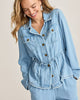 CHAMBRAY O'LEI UTILITY JACKET INDIGO WASH