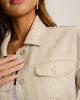 TWO PALMS SHIMMER JACKET NATURAL LINEN