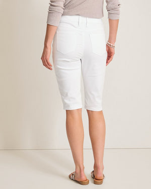 BORACAY BEACH HR JEAN SHORTS WHITE