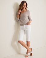 BORACAY BEACH HR JEAN SHORTS WHITE