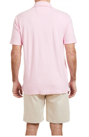 TERRY CLOTH POLO PINK