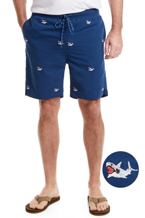 SANDBAR SWIM SUIT NAVY SHARK