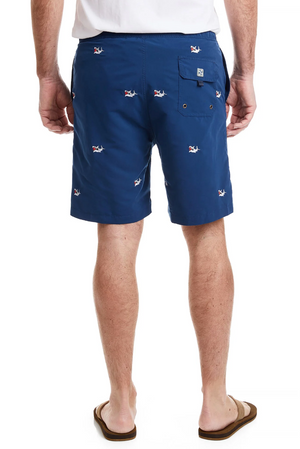 SANDBAR SWIM SUIT NAVY SHARK