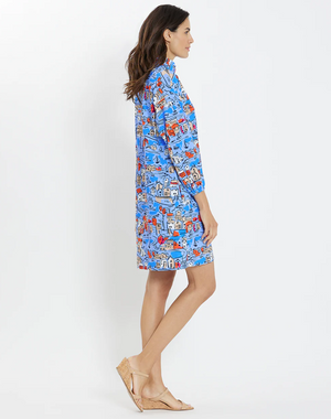 FLORENCE DRESS SEA VILLAGE CHAMBRAY