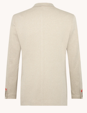 BLAZER MELANGE PIQUE SAND
