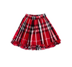 GIRLS BLITZEN SKIRT RED PLAID