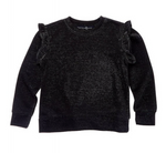 GIRLS COMET PULLOVER BLACK SHIMMER