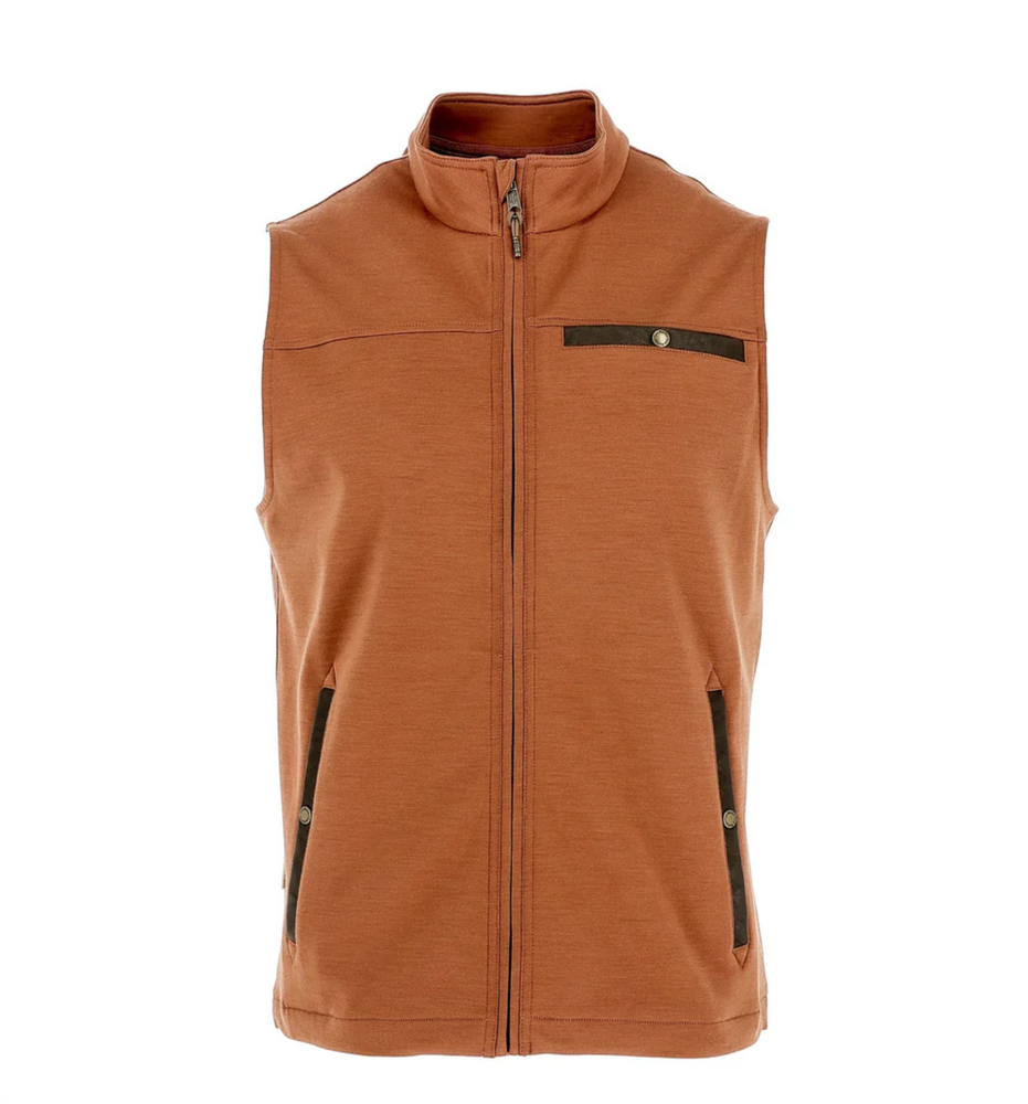 TUCKER FLEECE VEST CLAY