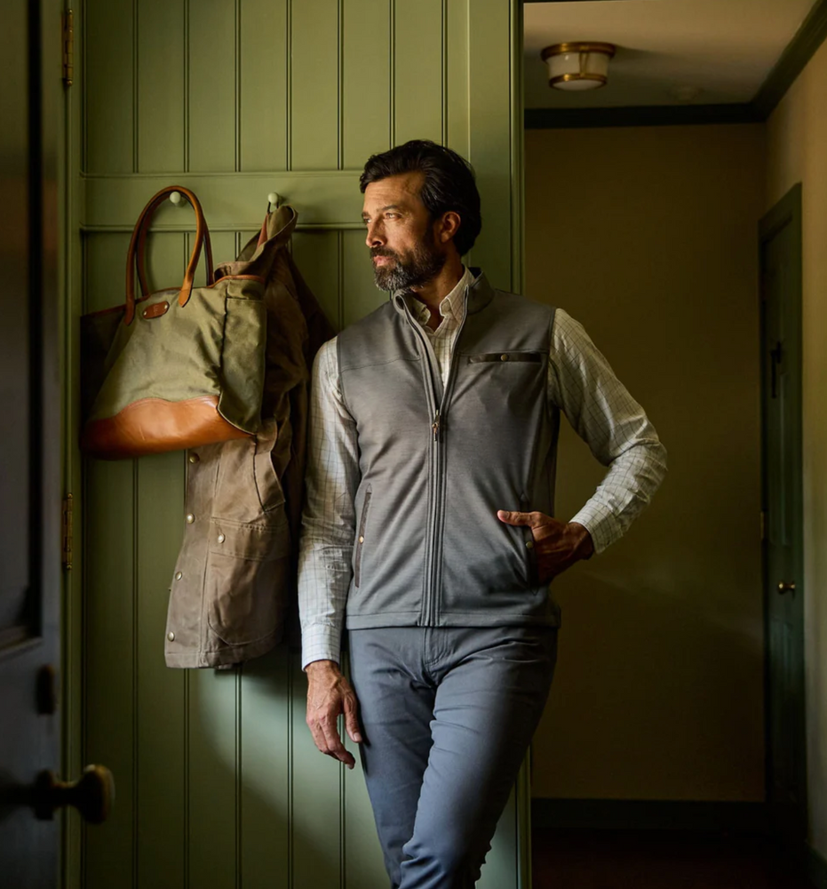 TUCKER FLEECE VEST GREYSTONE