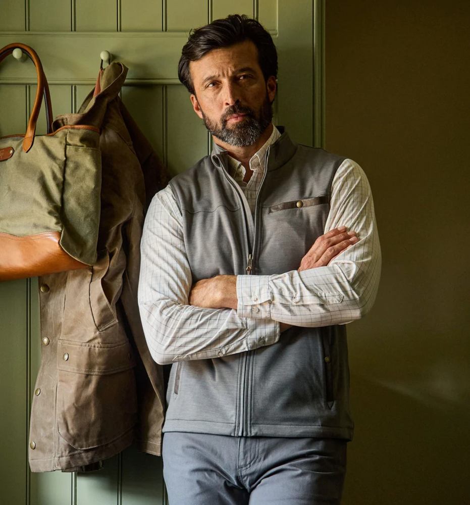 TUCKER FLEECE VEST GREYSTONE