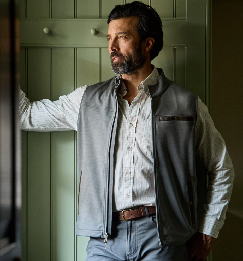 TUCKER FLEECE VEST GREYSTONE