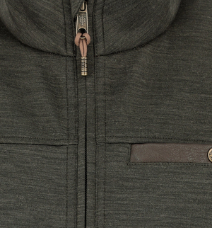 TUCKER QUARTER ZIP PEAT GREEN