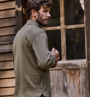 TUCKER QUARTER ZIP BRONZE GREEN