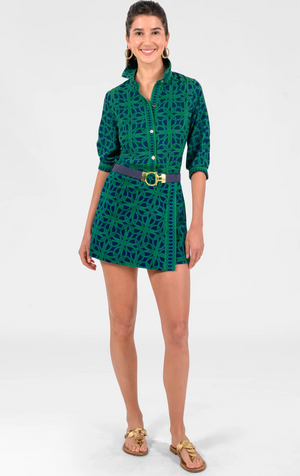 BOYFRIEND SHIRT RING TOSS NAVY/KELLY